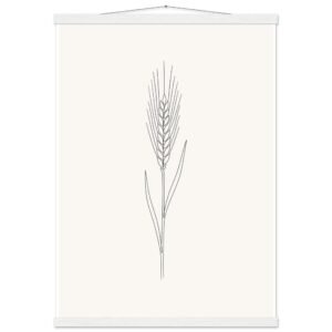 Poster com Ripa Espiga de Trigo — Coleção Botânica