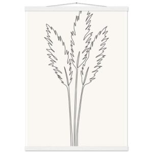Poster com Ripa Capim dos Pampas — Coleção Botânica