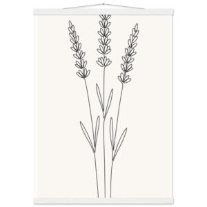 Poster com Ripa Ramo de Lavanda — Coleção Botânica