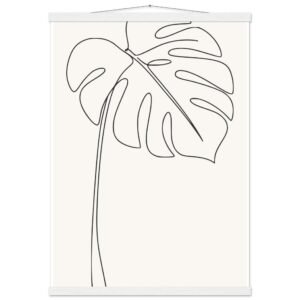 Poster com Ripa Folha de Monstera — Coleção Botânica