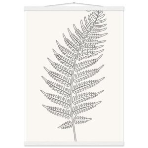 Poster com Ripa Ramo de Feto — Coleção Botânica