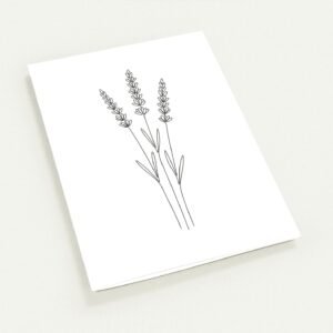 Cartões Ramo de Lavanda — Coleção Botânica