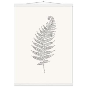 Poster com Ripa Ramo de Feto — Coleção Botânica