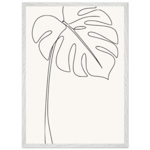 Moldura Premium Folha de Monstera — Coleção Botânica