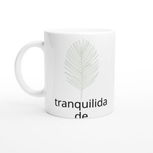 Caneca Folha de Palma — Coleção Botânica