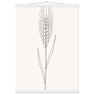 Poster com Ripa Espiga de Trigo — Coleção Botânica