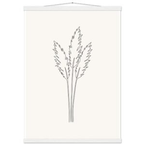 Poster com Ripa Capim dos Pampas — Coleção Botânica