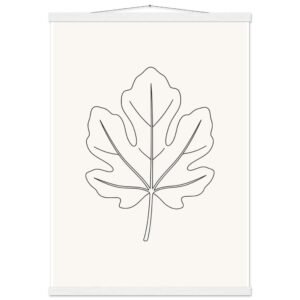 Poster com Ripa Folha de Figueira — Coleção Botânica