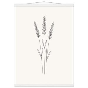 Poster com Ripa Ramo de Lavanda — Coleção Botânica
