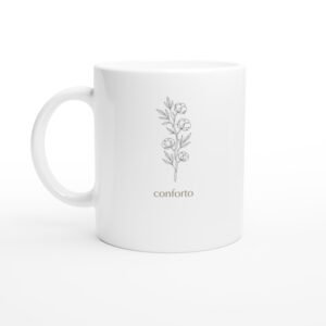 Caneca Ramo de Algodão — Coleção Botânica