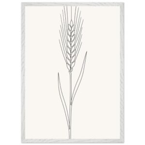 Moldura Premium Espiga de Trigo — Coleção Botânica