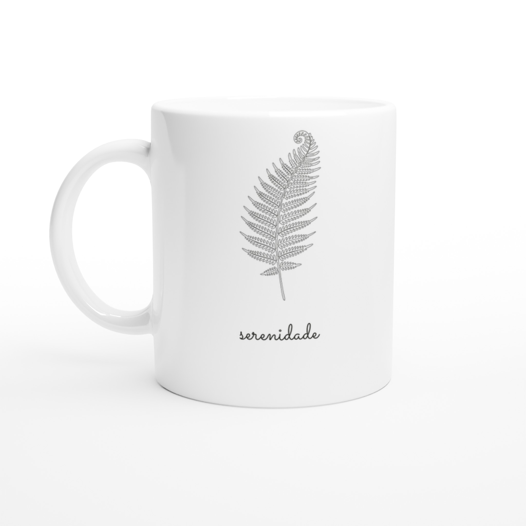 Caneca Ramo de Feto — Coleção Botânica