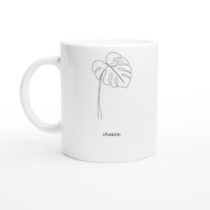 Caneca Folha de Monstera — Coleção Botânica