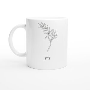 Caneca Ramo de Oliveira — Coleção Botânica