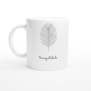 Caneca Folha de Palma — Coleção Botânica