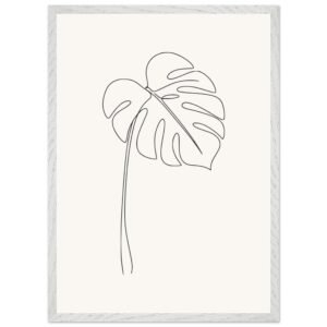 Moldura Premium Folha de Monstera — Coleção Botânica