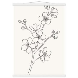 Poster com Ripa Flor de Cerejeira — Coleção Botânica
