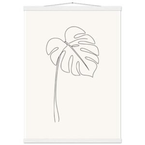 Poster com Ripa Folha de Monstera — Coleção Botânica