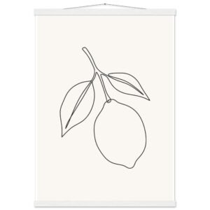 Poster com Ripa Ramo de Limão — Coleção Botânica
