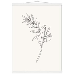 Poster com Ripa Ramo de Oliveira — Coleção Botânica
