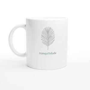 Caneca Folha de Palma — Coleção Botânica