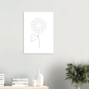 Poster Girassol — Coleção Botânica