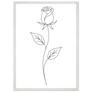 Moldura Premium Rosa — Coleção Botânica