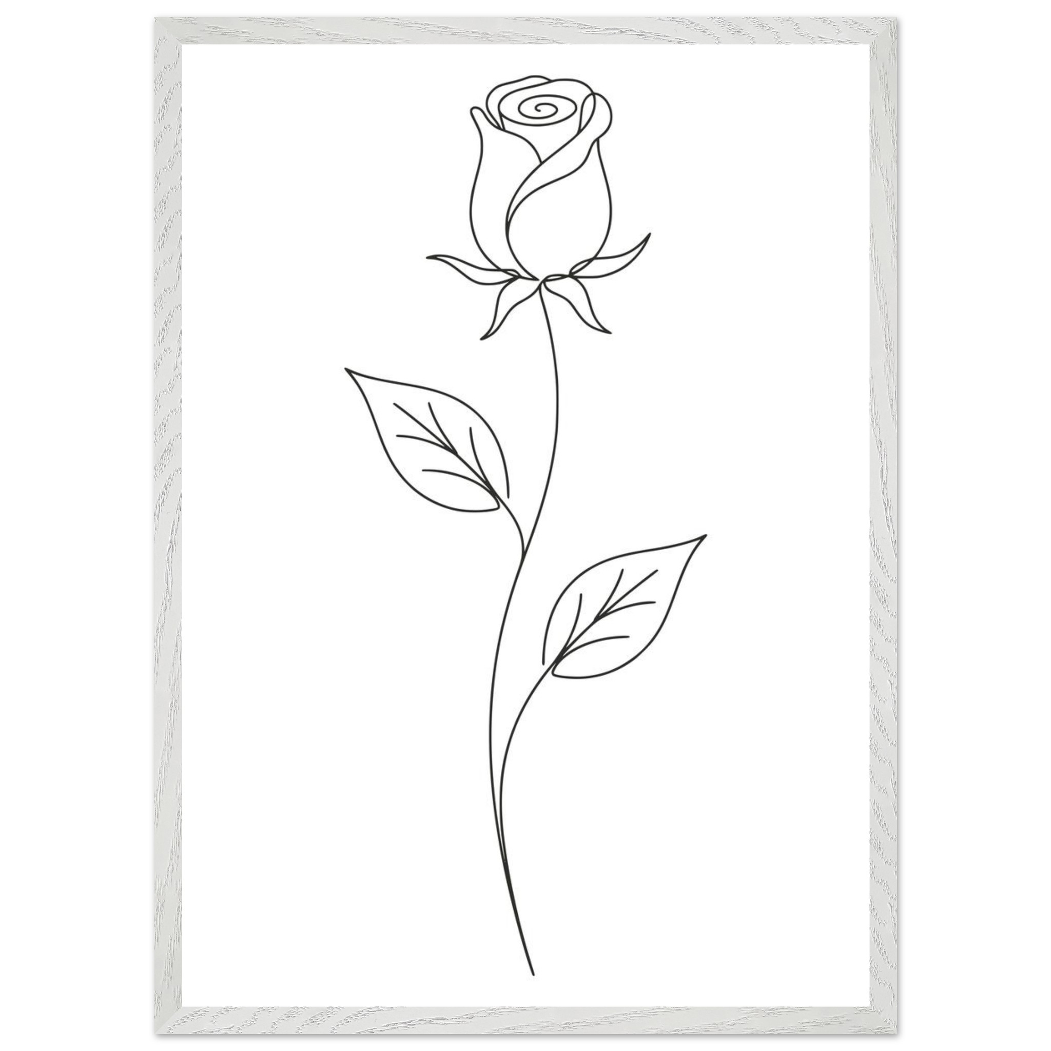 Moldura Premium Rosa — Coleção Botânica
