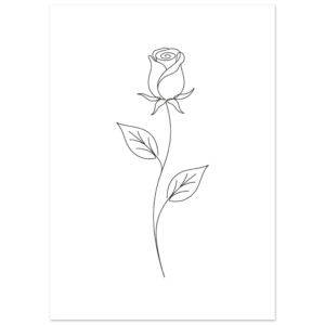 Poster Rosa — Coleção Botânica