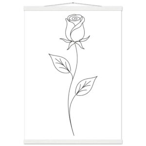 Poster com Ripa Rosa — Coleção Botânica