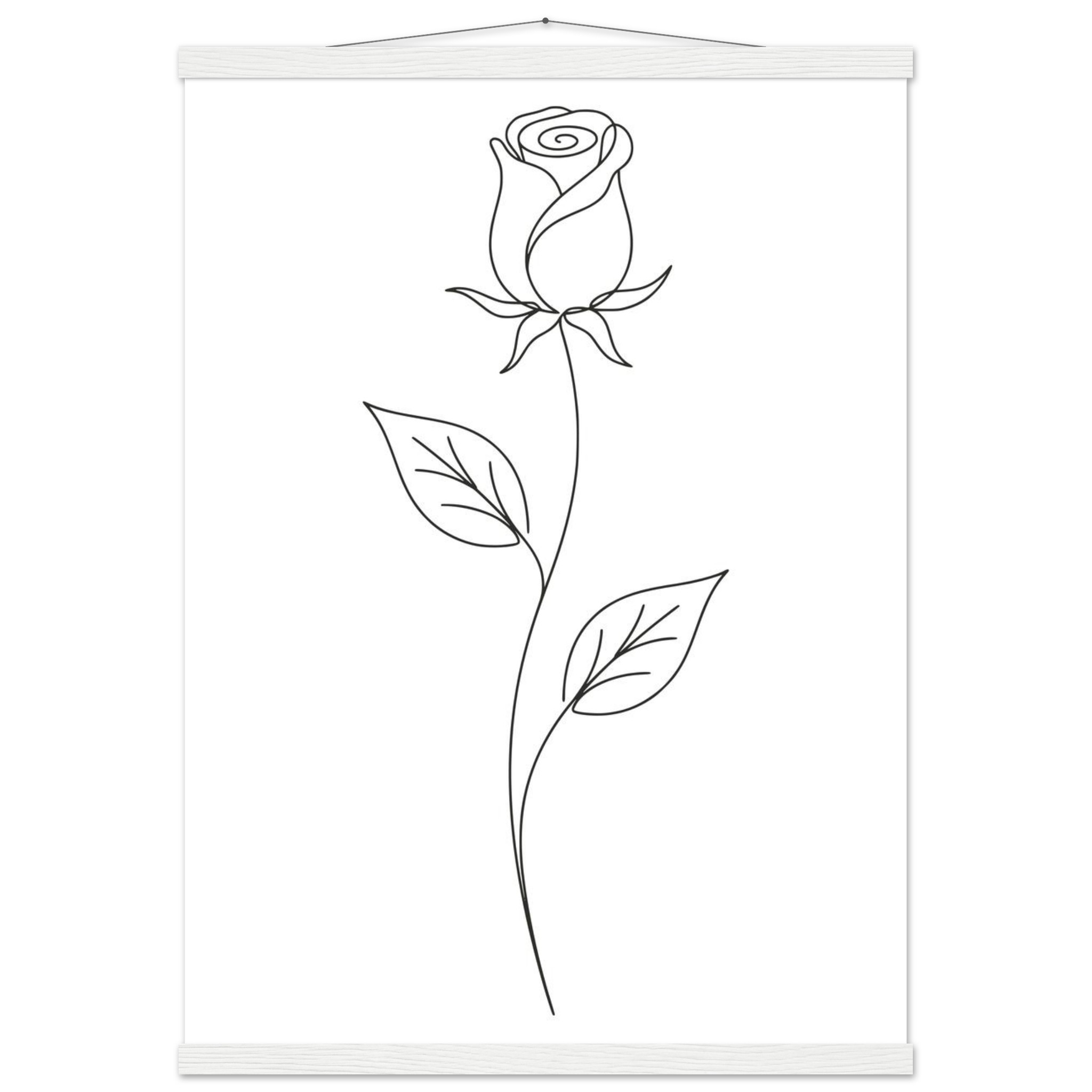 Poster com Ripa Rosa — Coleção Botânica